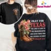 Pray For Texas Cowboy Boot Shirt