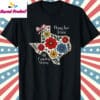 Pray for Texas Flood T Shirt Black