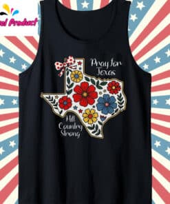 Pray for Texas Flood Tank Top Black