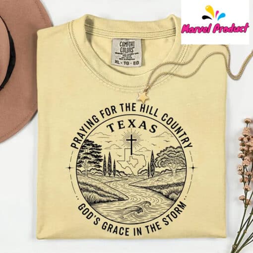 Pray for Texas Tee Camp Mystic Flood Shirt - Image 3