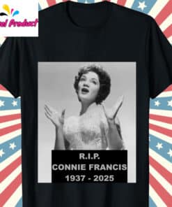 RIP Connie Francis 1937-2025 Memorial Mugshot Graphic Shirt