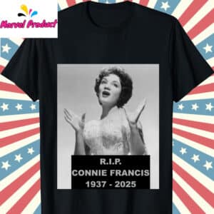 RIP Connie Francis 1937 2025 Memorial Mugshot Graphic Shirt 1