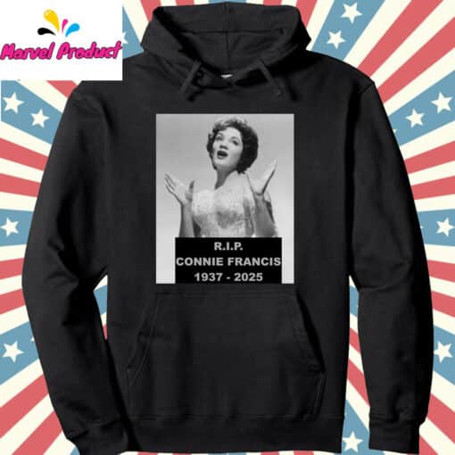 RIP Connie Francis 1937-2025 Memorial Mugshot Graphic Shirt - Image 2