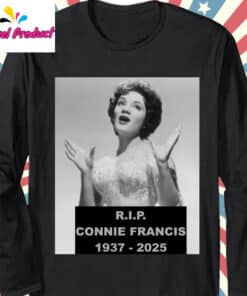 RIP Connie Francis 1937 2025 Memorial Mugshot Graphic Shirt2