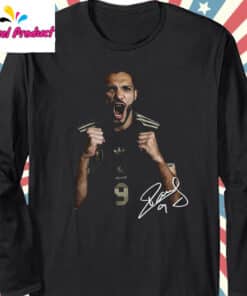 Raul Jimenez Mexico Soccer Player Graphic Long Sleeve Black 1