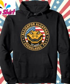 Retro Alligator Alcatraz Everglades Florida EST 2025 T Shirt1