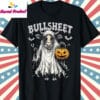 Retro Bullsheet Halloween Shirt T Shirt Black