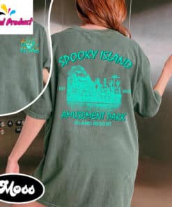 Retro Cartoon Halloween Spooky Island Shirt2