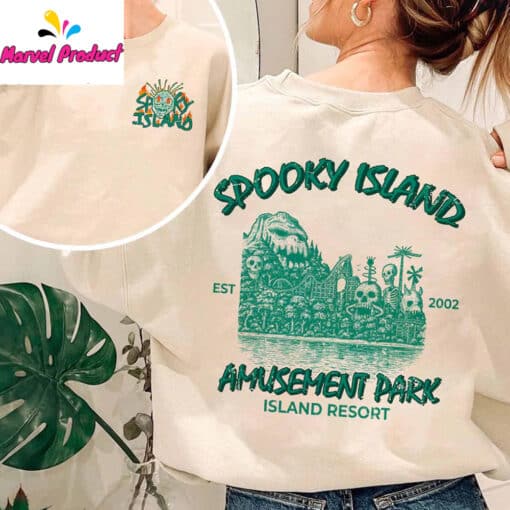 Retro Cartoon Halloween Spooky Island Shirt - Image 4