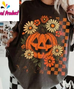 Retro Floral Pumpkin Shirt