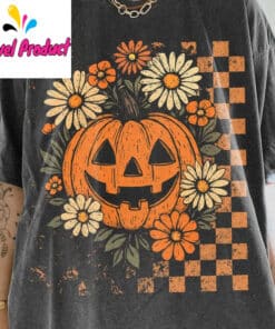 Retro Floral Pumpkin Shirt2