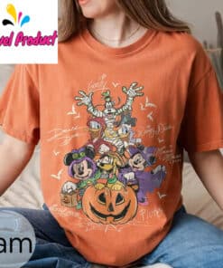 Retro Mickey Friends with Signs Halloween Shirt3