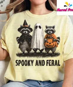Retro Spooky And Feral Raccoon3