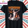 Retro Vintage Benson Boone Style T Shirt Black