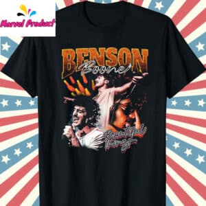 Retro Vintage Benson Boone Style T Shirt Black