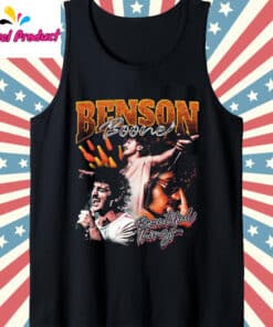 Retro Vintage Benson Boone Style Tank Top Black