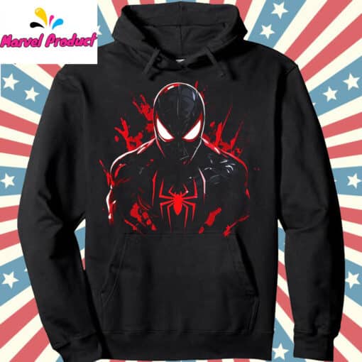 Spider-Man Miles Morales Black Red Shirt