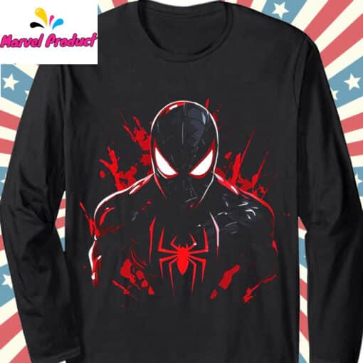 Spider-Man Miles Morales Black Red Shirt - Image 2