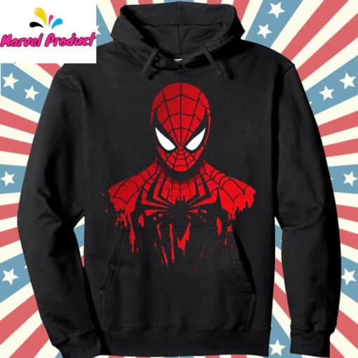 Spider-Man Red and Black Graphic Shirt