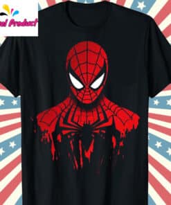 Spider Man Red and Black Graphic Shirt2