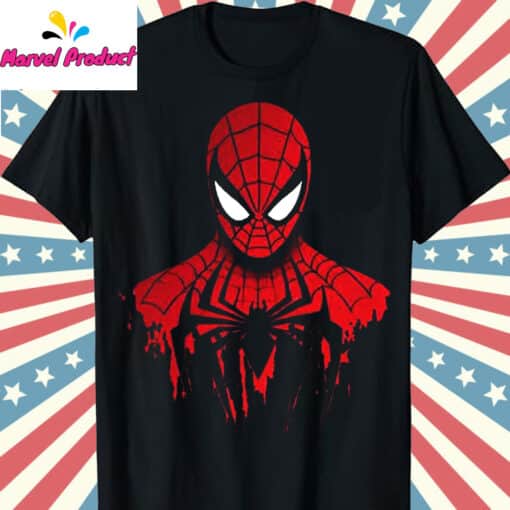 Spider-Man Red and Black Graphic Shirt - Image 3