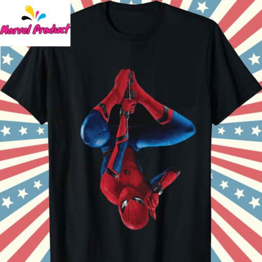 Spider-Man Swinging Upside Down Shirt - Image 3