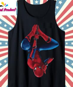 Spider Man Swinging Upside Down Shirt3