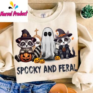 Spooky And Feral Raccoon Halloween Shirt 10 Spooky And Feral Raccoon Halloween Shirt