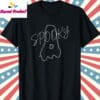 Spooky Halloween Ghost Shirt T Shirt Black