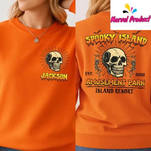 Spooky Island Halloween Nostalgia Shirt - Image 3