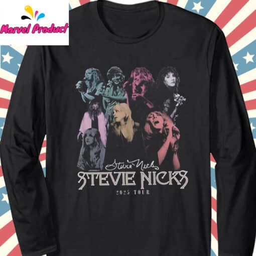 Stevie Nicks 2025 Tour Dates Photo Graphic Shirt - Image 2