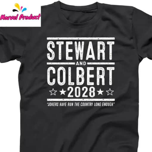 Stewart and Colbert 2028 Election For President Shirt - Image 2