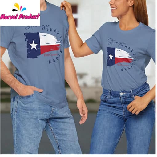 Stronger Than The Storm Texas Flag Hill Country Shirt - Image 4