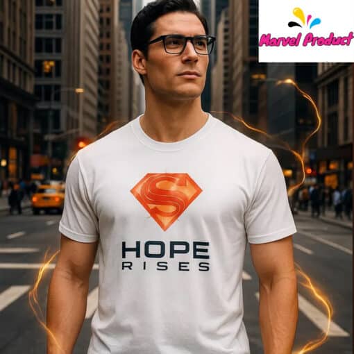 Superman Inspired Symbol Hope Rises Shirt - Image 2