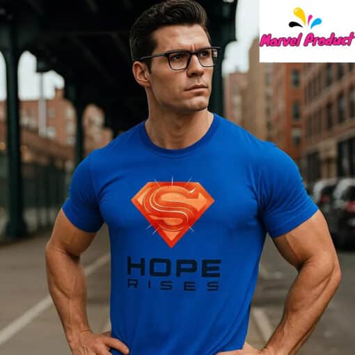Superman Inspired Symbol Hope Rises Shirt - Image 3