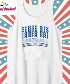 Tampa Bay Baseball Shirt Tank Top white