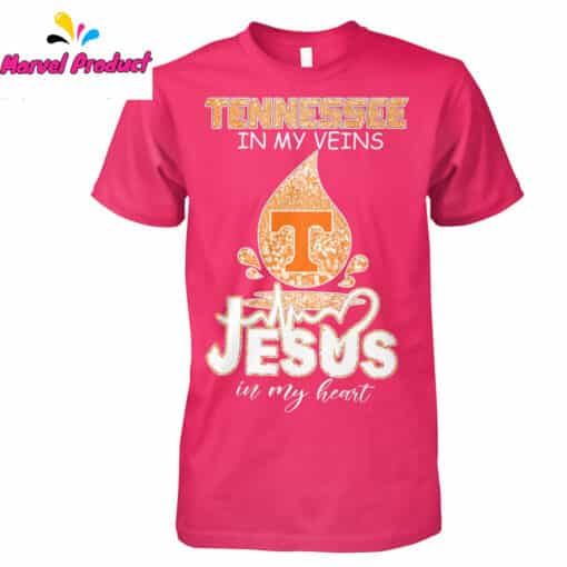 Tennessee In My Veins Jesus In My Heart Graphic Shirt - Image 2
