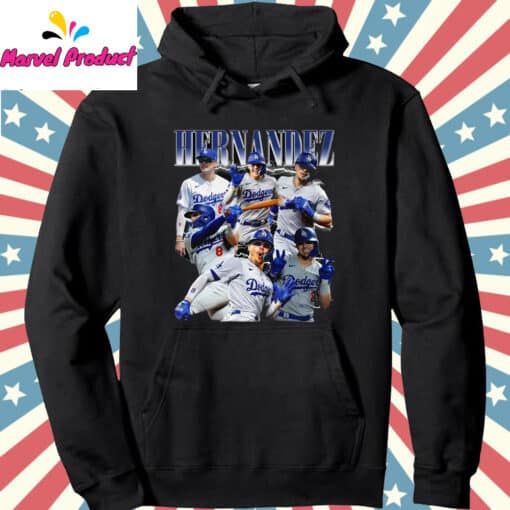 Teoscar Hernandez Dodgers Baseball Player Graphic Shirt - Image 2