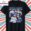 Teoscar Hernandez Dodgers Baseball Player Graphic T Shirt Black