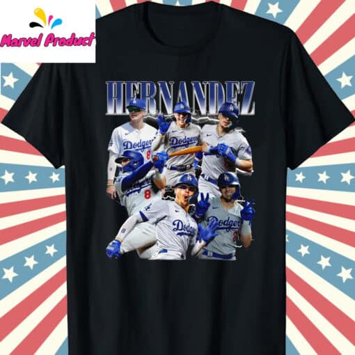 Teoscar Hernandez Dodgers Baseball Player Graphic Shirt