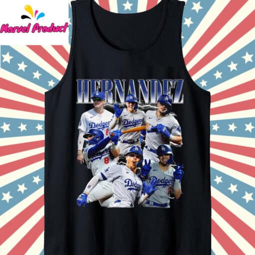 Teoscar Hernandez Dodgers Baseball Player Graphic Shirt - Image 4