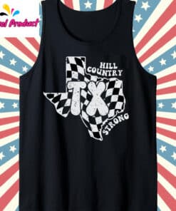 Texas Strong Flood Tank Top Black