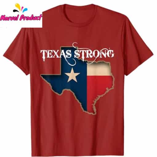 Texas Strong Map Flag State Pride Shirt - Image 3