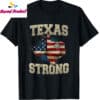 Texas Strong US Flag Map Patriotic Shirt