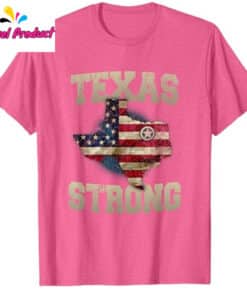 Texas Strong US Flag Map Patriotic Shirt4