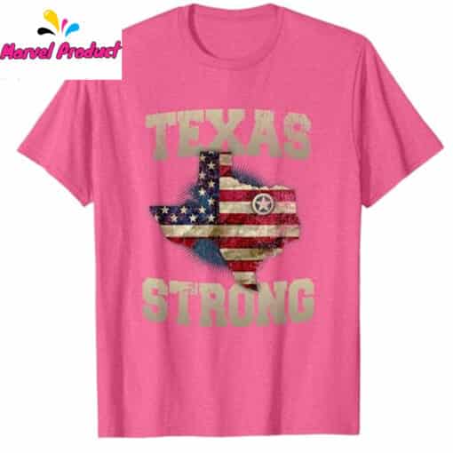 Texas Strong US Flag Map Patriotic Shirt - Image 4