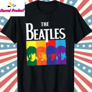 The Beatles 70s T Shirt Black