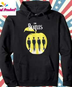 The Beatles In Apple Hoodie Black