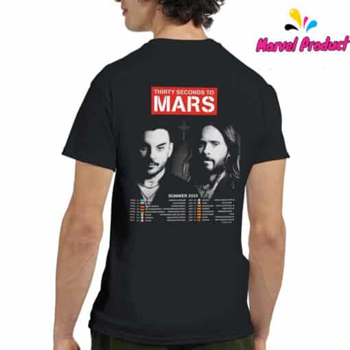 Thirty Seconds To Mars Summer 2025 Tour Dates Shirt - Image 2