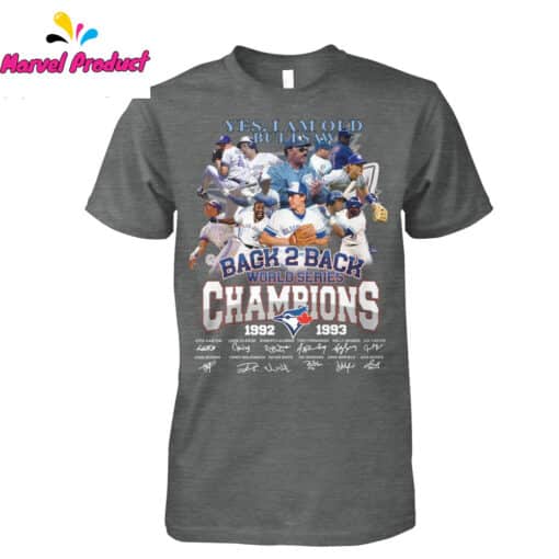 Toronto Blue Jays Back 2 Back World Series Champions 1992-1993 Shirt - Image 2